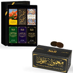 Dukhni Maamoul Bakhoor Variety Box Refil Pack And Maamoul Attar Oil Set Combo Perfect For Ramadan Gifting