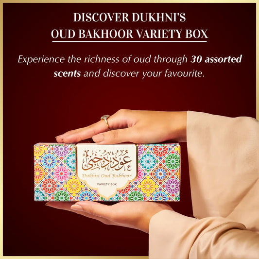 30 assorted oud bakhoor scents in one box