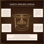 Safety Specifications While Using Dukhni Smokeless Burner Safe For Pets Kids US