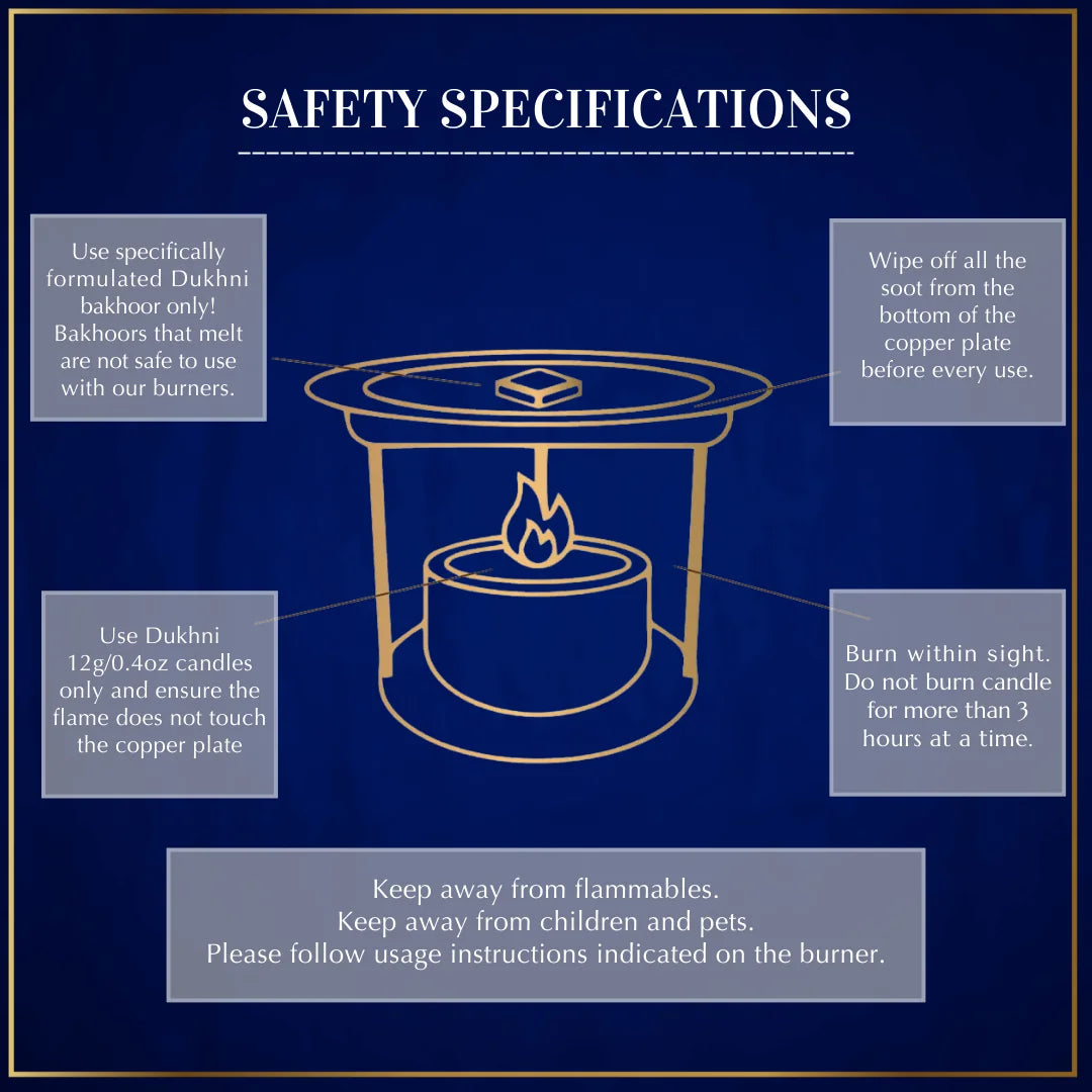 Safety Specifications While Using Dukhni Tree Of Life Smokeless Burner Safe For Pets Kids UK
