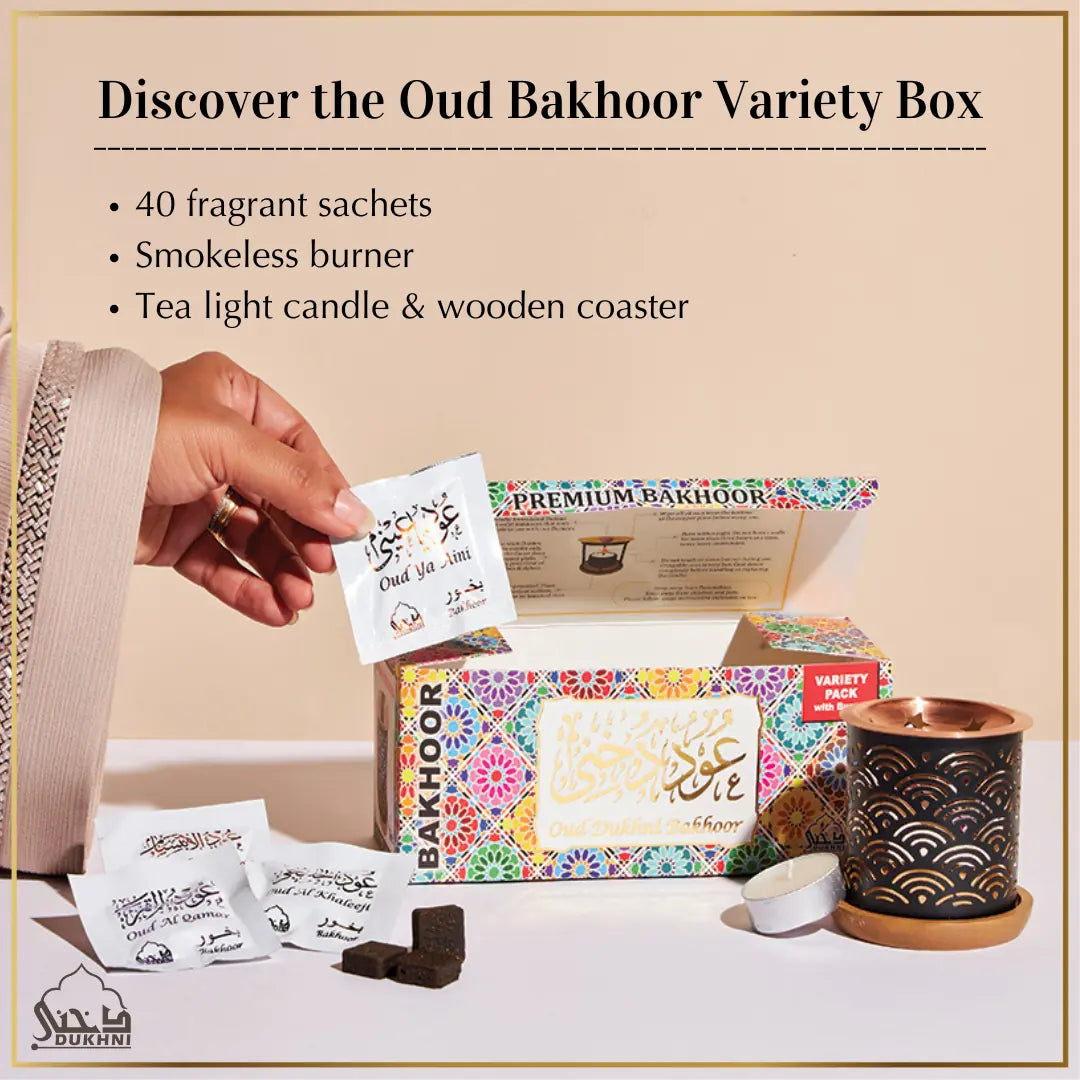 10 Assorted Scents 40 Pieces Arabic Incense Bakhoor Gift Set Oudh Bakhoor Long Lasting Aroma Smokeless Burner US