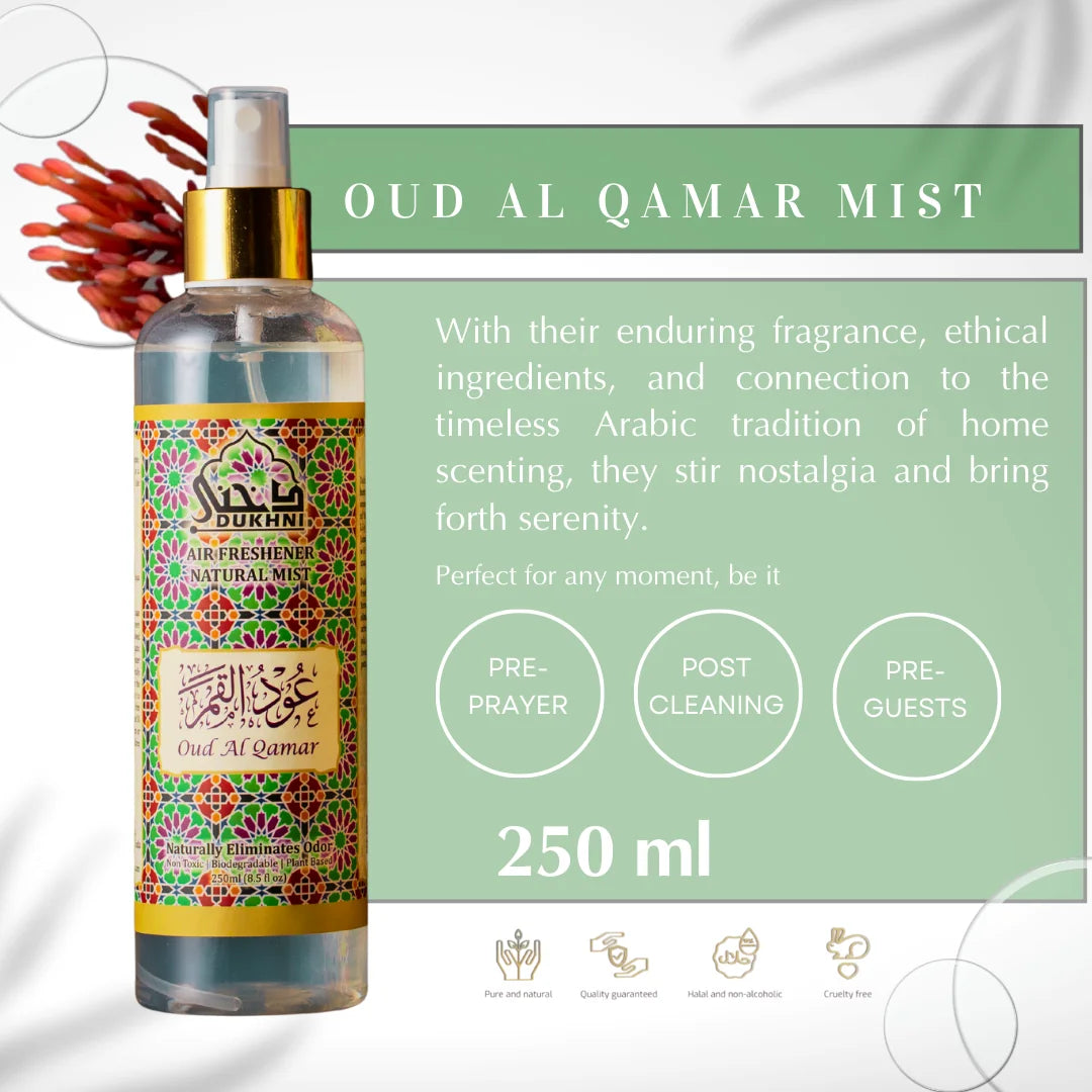 Qamar Spray Machine Oud Bakhoor Nashwan & Oud Al Qamar Mist – Dukhni - Islamic Scents of ...