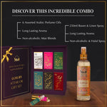 6 6ml Luxury Non Alcoholic Arabic Roll On Perfume Oils And 250ml Oud Room Spray Natural Mist Air Freshener US