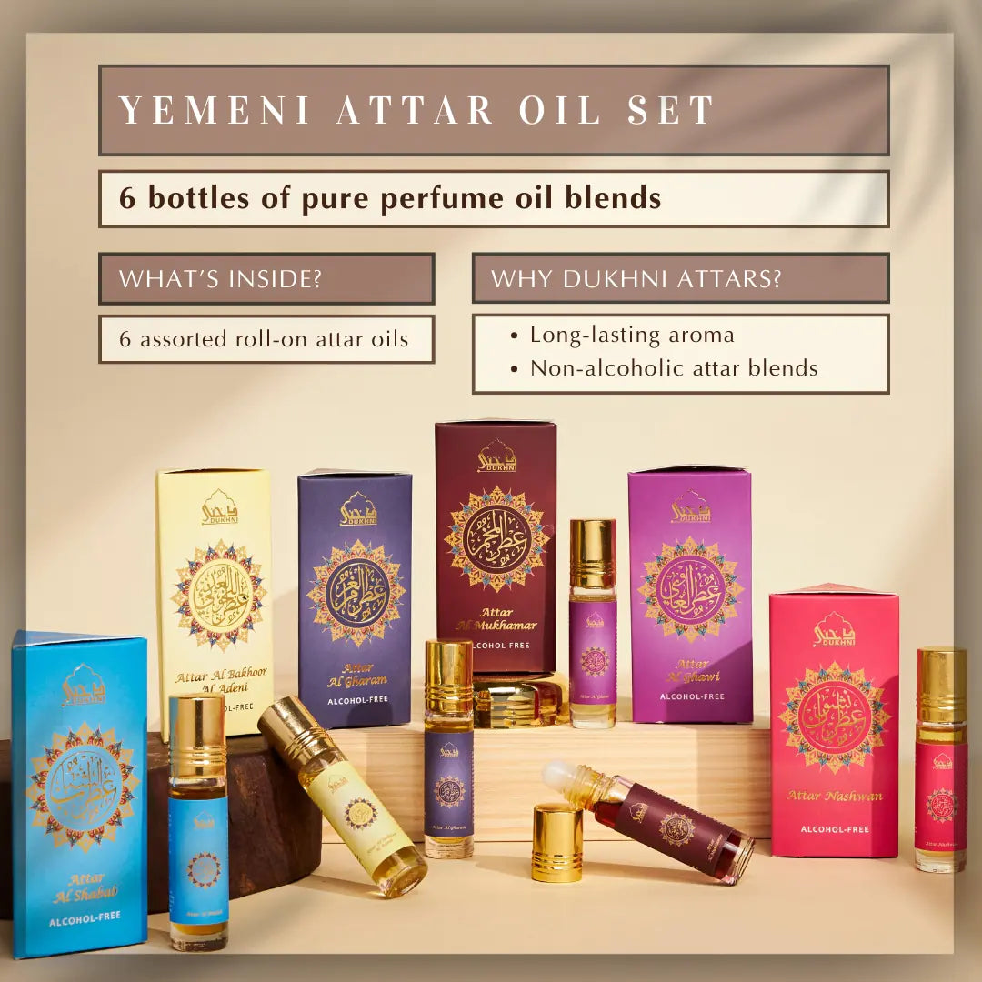 6 6ml Non Alcoholic Arabic Roll On Perfume Oils Mini Perfumes Arabic Attar Halal Ideal Ramadan Gift Set US