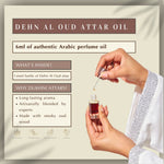 6ml Dehn Al Oud Attar Oil Non Alcoholic Arabic Attar Oil By Dukhni Blended By Experts Smokey Oud Perfume Oil US