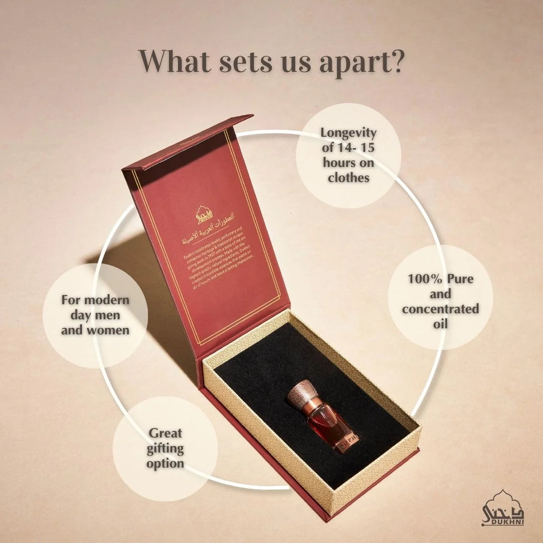 6ml Oud Attar Non Alcoholic Arabic Attar Oil Pure Concentrated Oil For Modern Men And Women Halal Long Lasting US