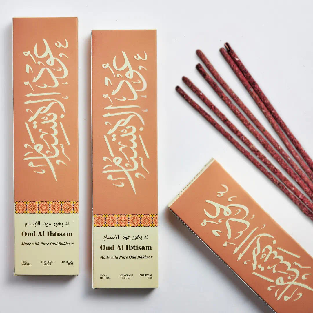 Oud Al Ibtisam Bakhoor Sticks Set | Arabic Pure Oudh Incense