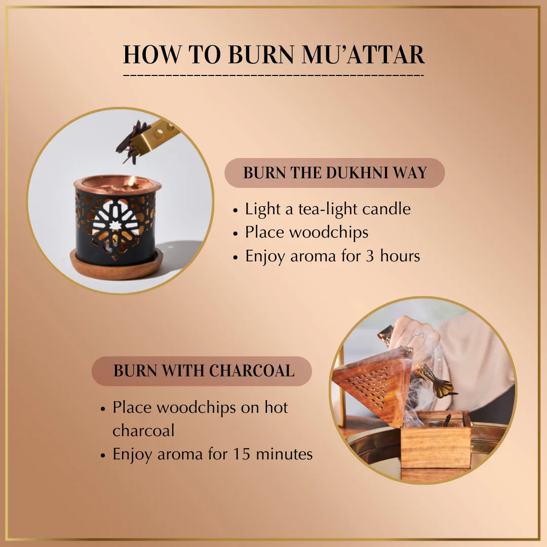 Burn Oud Khaleeji Muattar Bakhoor On Dukhni Smokeless Burner Or Charcoal To Scent Your Space US