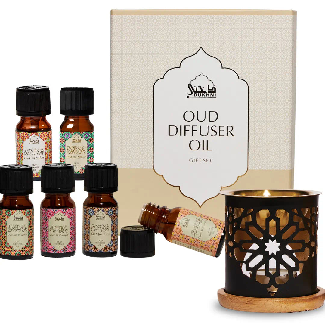 Oud Diffuser Oil Gift Set + FREE Oil Burner Worth $14.99