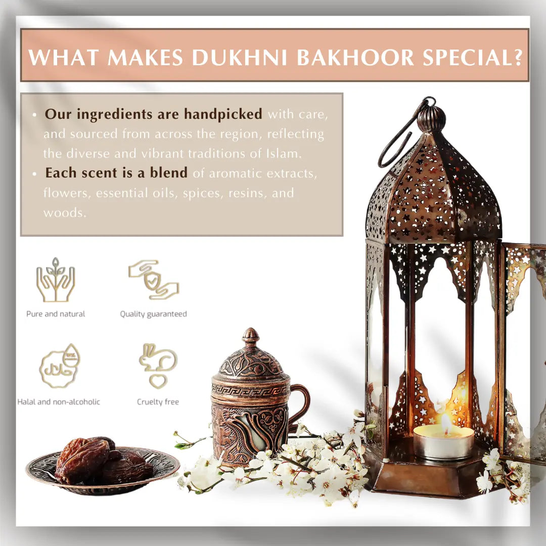 Dukhni Bakhoor Made Using Natural Ingredients Authentic Arabic Fragrance High Quality Islamic Gifts US