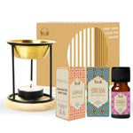 Dukhni Floral Oud Diffuser Oil Set with Diffuser Oil Burner