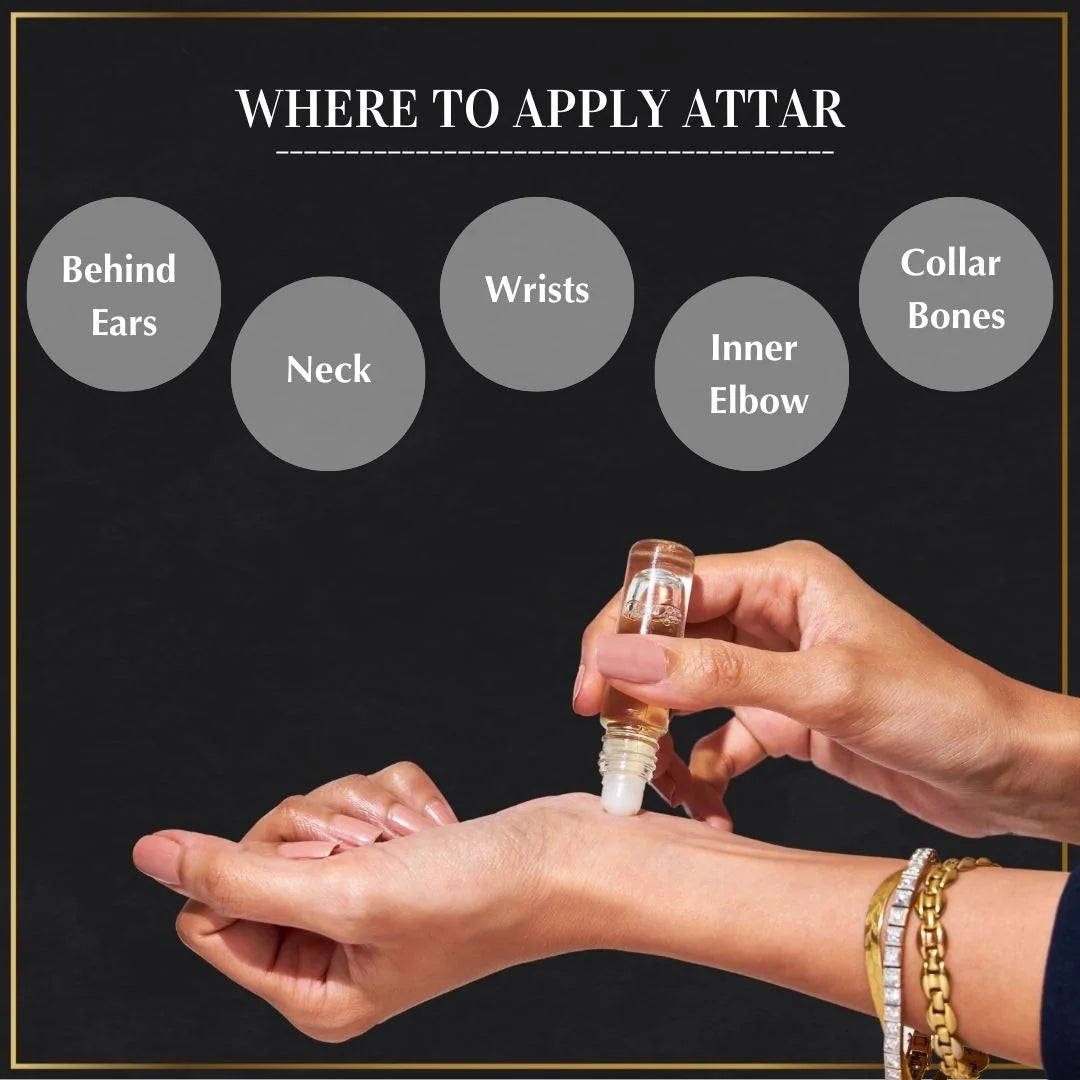 Dukhni Luxury Attar Set Apply On Wrist Neck Inner Elbow Collar Bone For Long Lasting Fragrance US