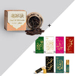 Dukhni Oud Al Ibtisam Muattar Bakhoor And Luxury Attar Oil Set Bakhoor And Attar Combo US