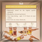 Dukhni Oud And White Musk Attar Combo Arabic Halal Pure Attars Blended By Artisanals Free From Chemicals US