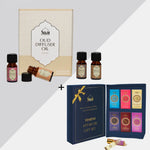Dukhni Oud Diffuser Oil Gift Set For Home Office Yemeni Attar Oil Set Combo Eid Gift US