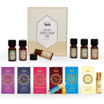 Dukhni Oud Diffuser Oil Gift Set For Home Office Yemeni Attar Oil Set Combo Eid Gift 