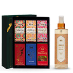 Dukhni Premiere Attar Oil Set And Oud Al Ibtisam Room And Linen Spray Combo 