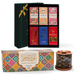 Dukhni Oud Bakhoor Variety Box With Burner And Premiere Attar Oil Set Combo Eid Gift 