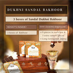 Dukhni Sandal Bakhoor Get 3 Boxes Of Sandalwood Based Bakhoor Incense Rich Aroma For Your Home Office US