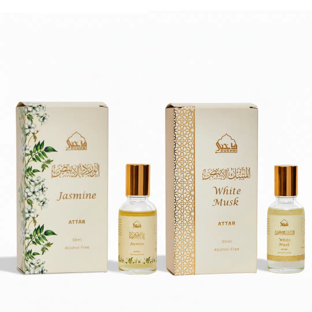 White Musk & Jasmine Attar Oil Set