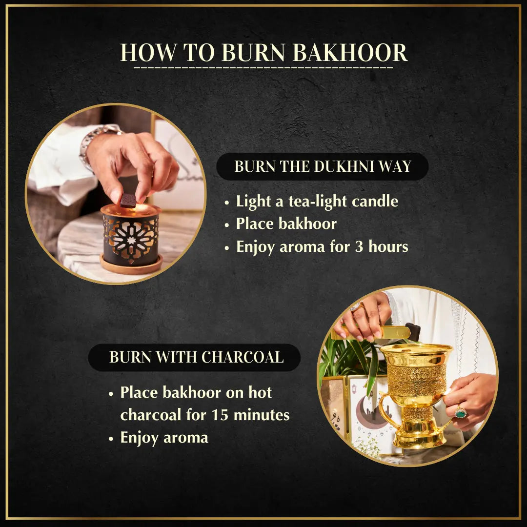 Easy To Burn Premium Oud Bakhoor On Dukhni Smokeless Burner Non Toxic Smoke Free Or Charcoal US