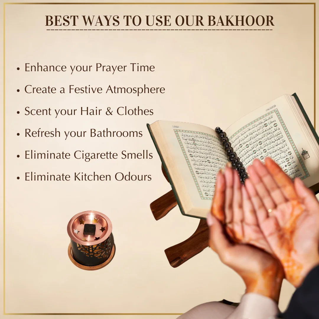 Enhance Prayer Time Eliminate Bad Odours Scent Your Clothes And Hair With Oud Bakhoor And Burners US