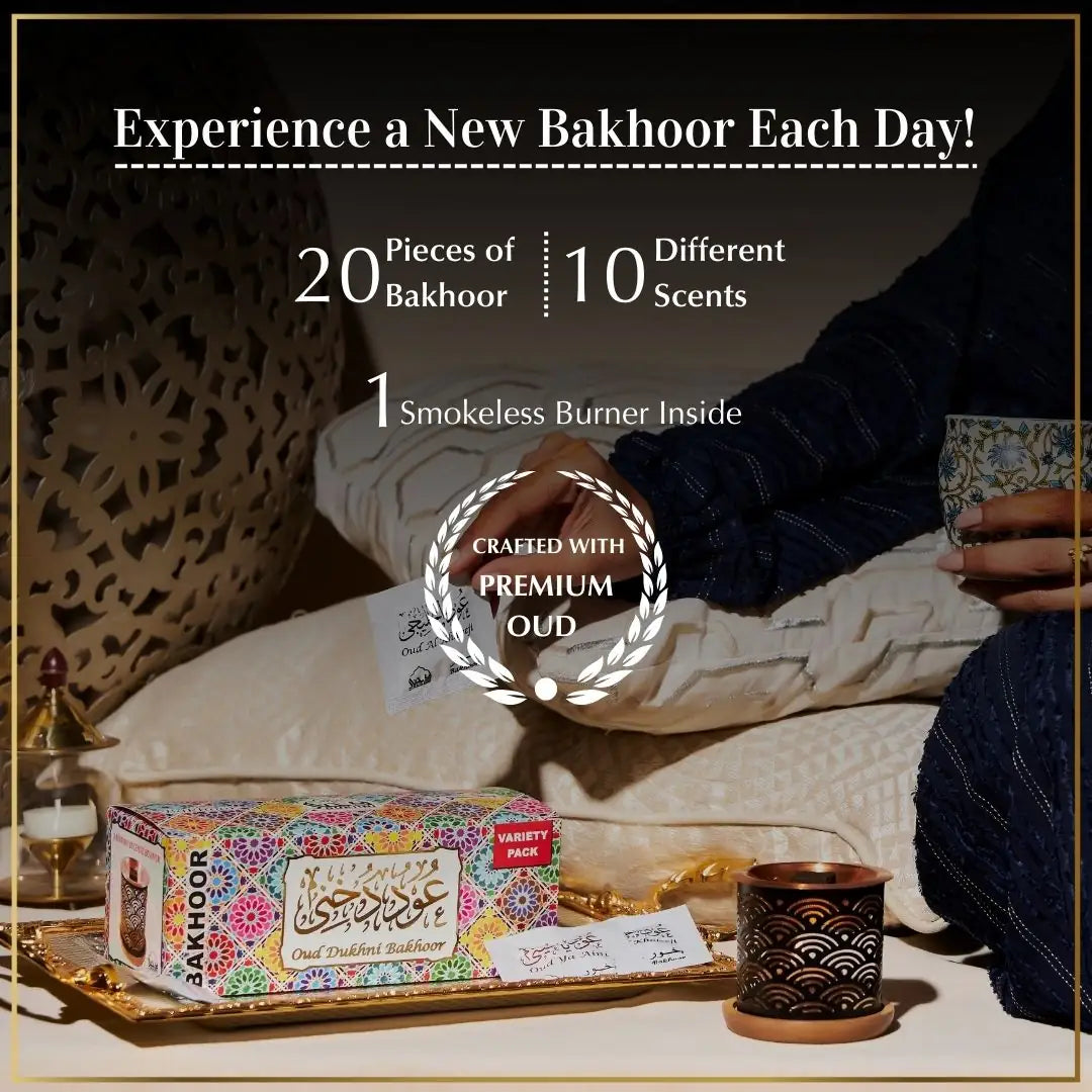 Bakhoor in various scents for gifting with burner