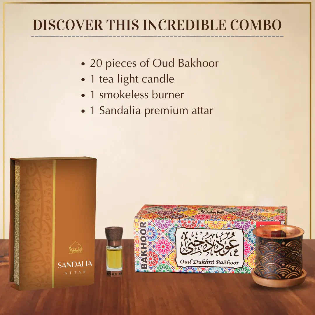 Get 10 Oud Bakhoor Scents With Smokeless Burner And 6ml Sandalwood Perfume Oil In This Combo US
