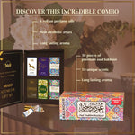 Get 30 Pieces Bakhoor 10 Assorted Scents And 6 6ml Premium Mixed Non Alcoholic Roll On Perfume Oils US