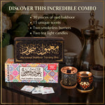 Get 30 Pieces Of Bakhoor 15 Scents With Smokeless Burners Authentic Arabic Incense Luxurious Premium Scents US
