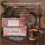 Get 50 Pieces Of Bakhoor 10 Scents With Smokeless Burner Authentic Arabic Incense Luxurious Premium Scents US