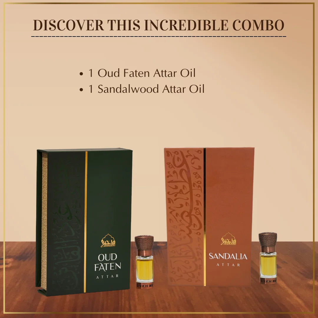 Get 6ml Oud Perfume Oil And 6ml Sandalwood Oil Perfume Oil In This Combo US