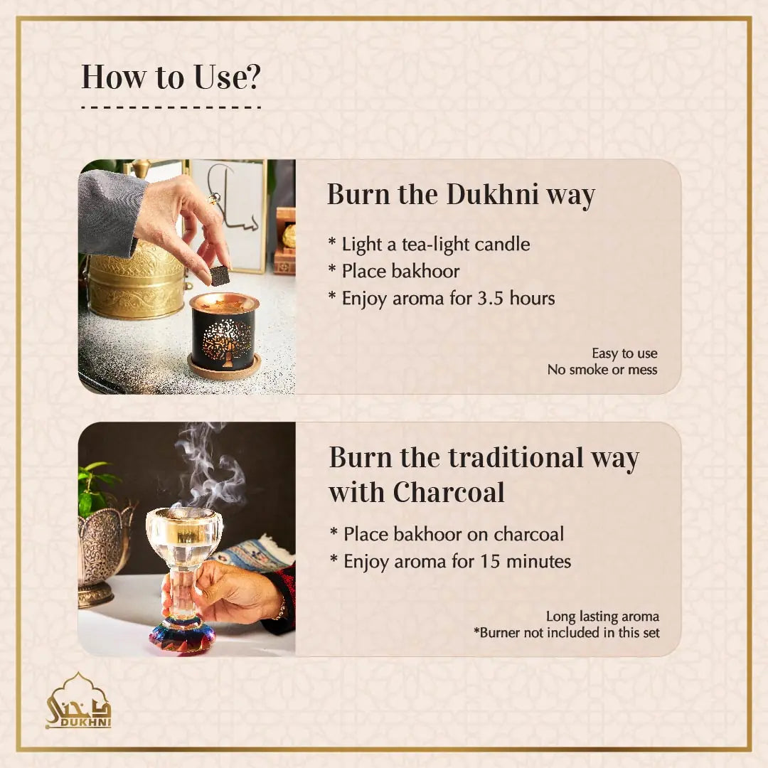 long lasting handcrafted bakhoor madre with premium ingredients from Arabia