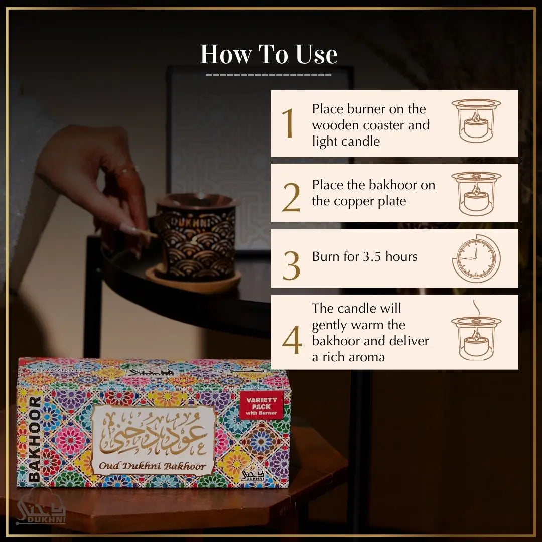 Easy to use bakhoor from arabia for personal use and gifting 