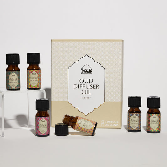 Oud Essential Oil Diffuser Gift Set | 6 x 10ml Arabic Oil