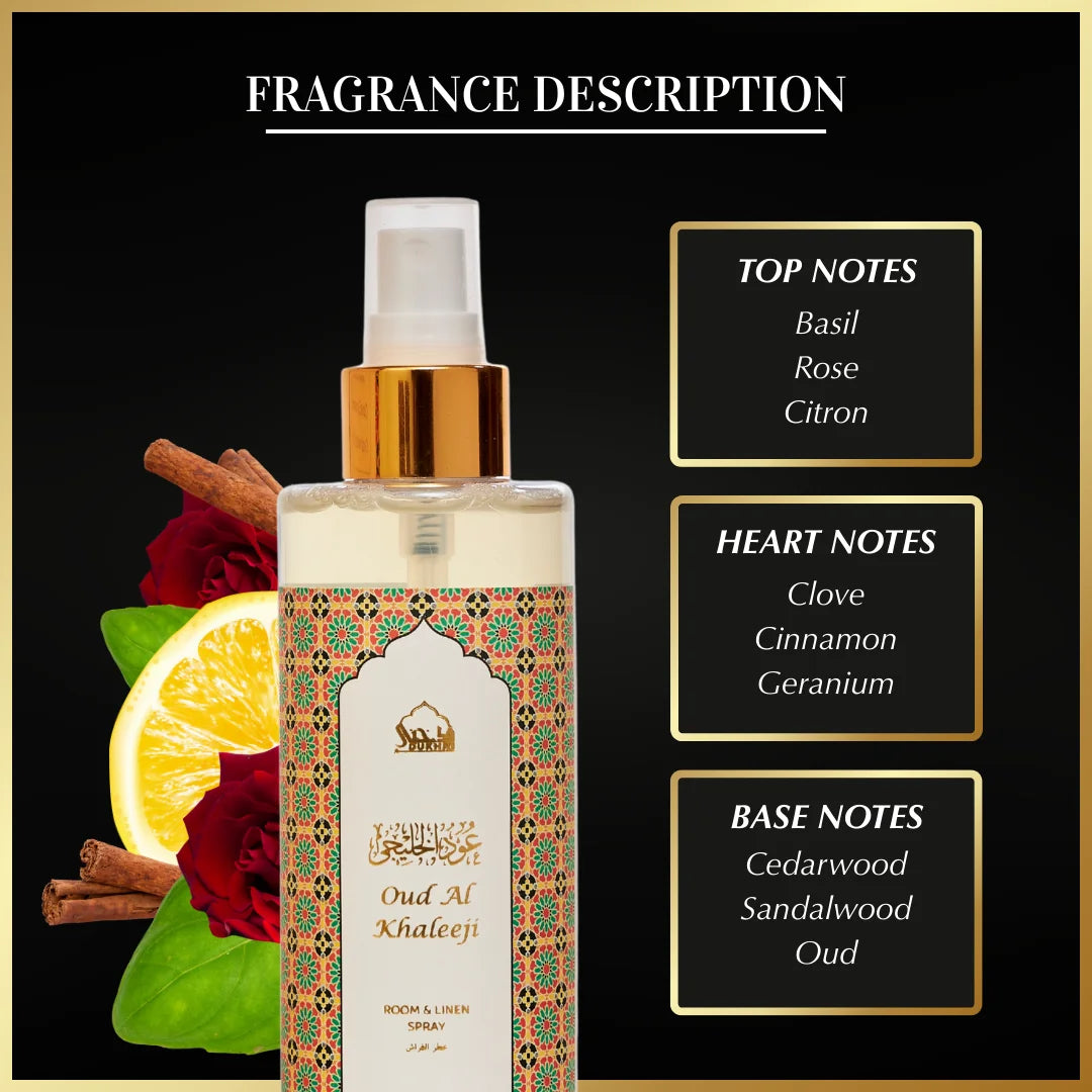 Oud Al Khaleeji Mist Spray | Instant oud mist spray for home Oud Al Khaleeji Mist Spray | Instant oud mist spray for home