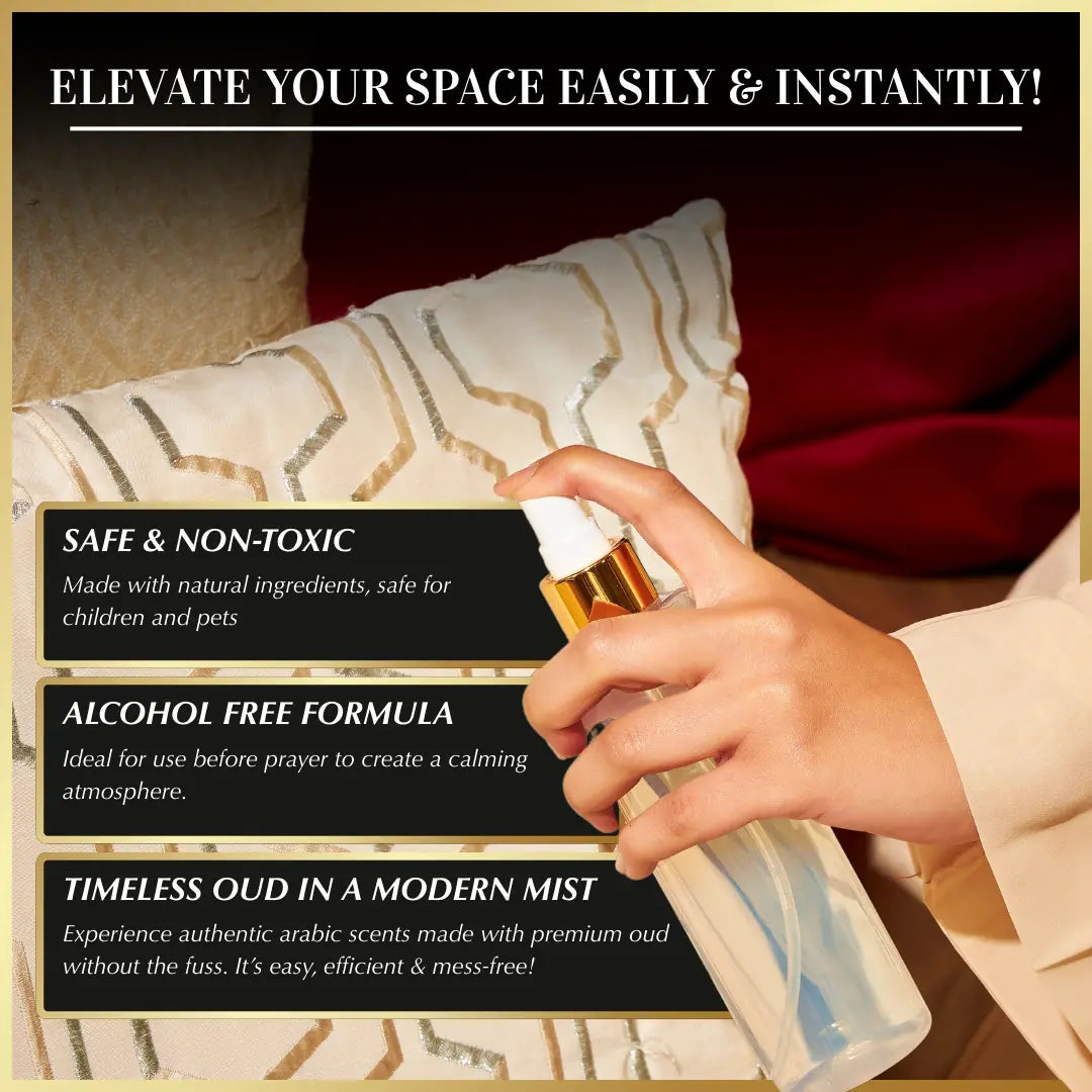 Oud Al Khaleeji Mist Spray | Instant oud mist spray for home