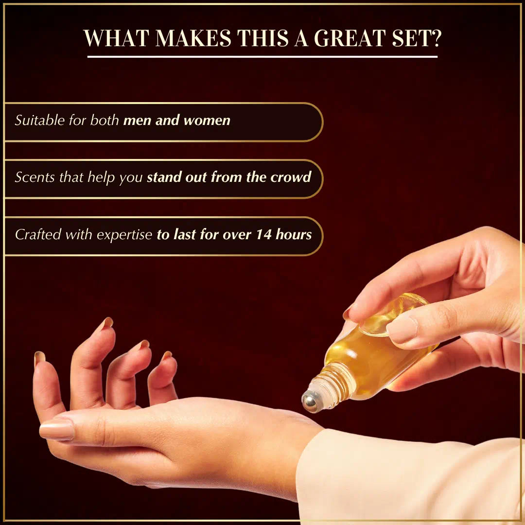 White Musk & Jasmine Attar Oil Set