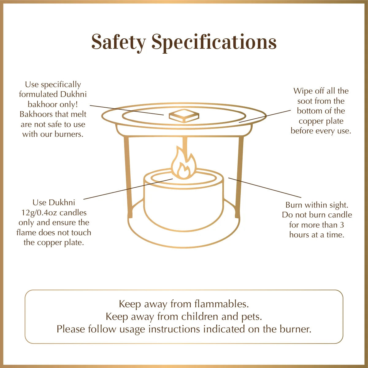 Safe to use bakhoor for home and gifting with smokeless burner