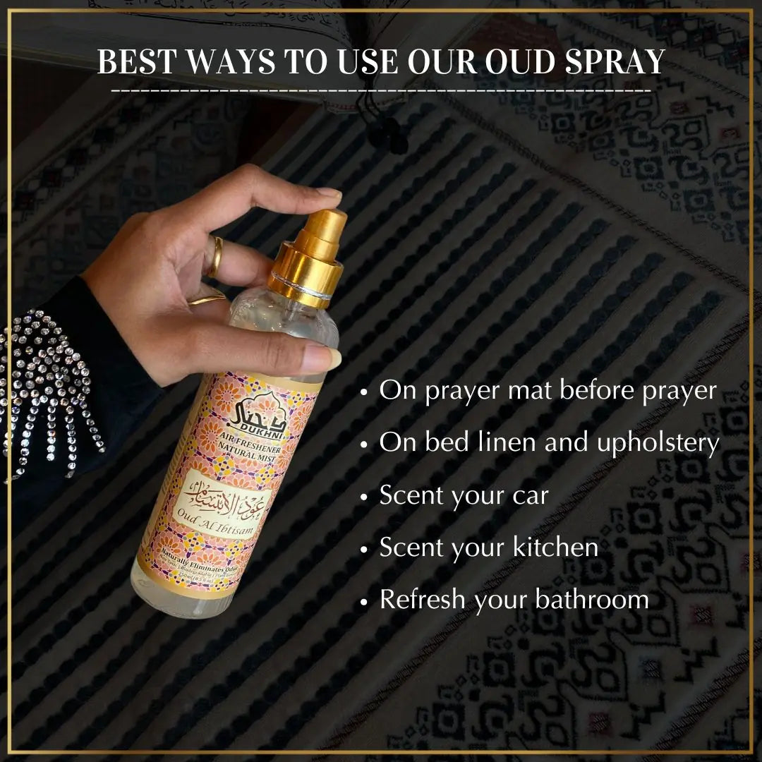 Oud Spray Perfect For Every Space Use On Prayer Mat Living Room Bathroom Study Room Kitchen Car Upholstery US