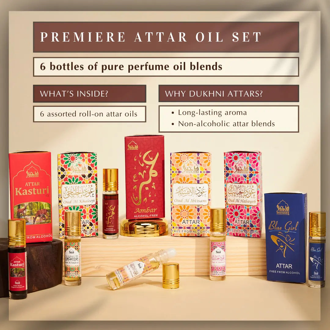 6 6ml Premium Non Alcoholic Arabic Roll On Perfume Oils And 250ml Oud Ibtisam Room Spray Natural Mist Air Freshner US