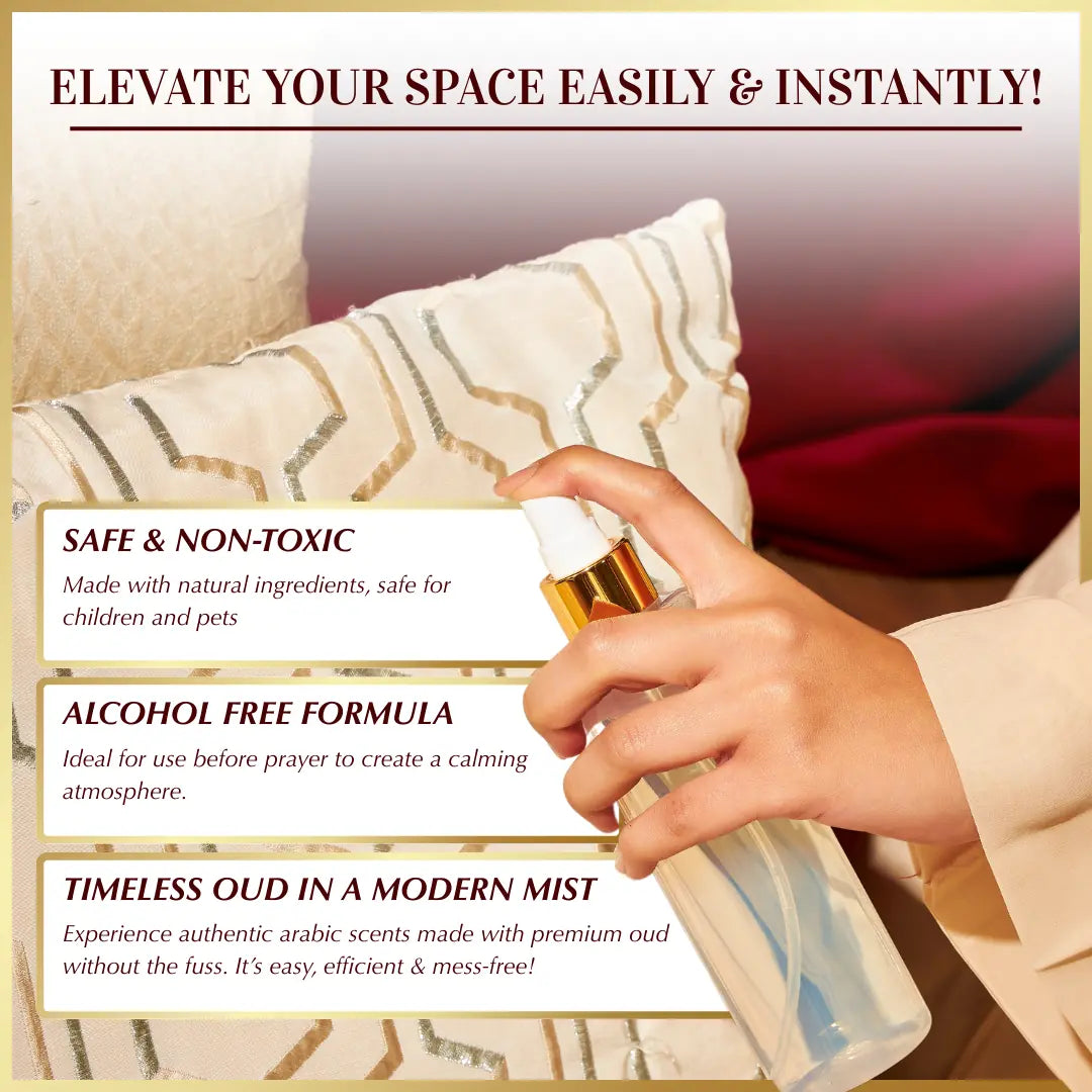 Oud Al Saher Mist Spray | Instant room & linen oud spray