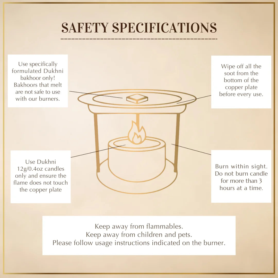 Safety Specifications While Using Dukhni Smokeless Burners Safe For Pets Kids US