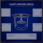 Safety Specifications While Using Dukhni Tree Of Life Smokeless Burner Safe For Pets Kids UK