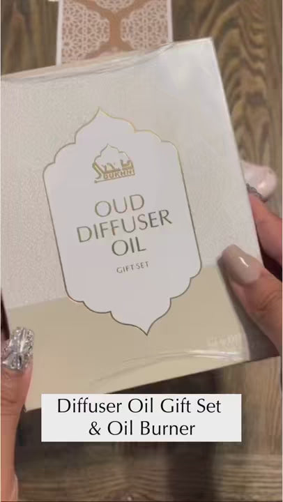 Dukhni Diffuser Oil Gift Set With Burne r 
 Set Of 6 Assorted Scents US