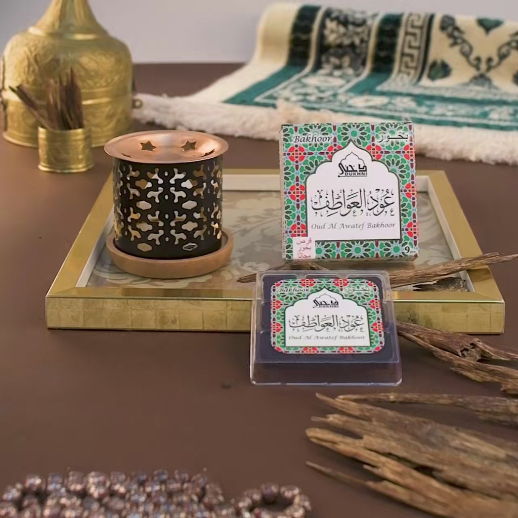 Dukhni Oud Al Awatef Bakhoor Snowflake Smokeless Burner How To Use US